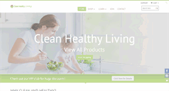 Desktop Screenshot of cleanhealthyliving.net